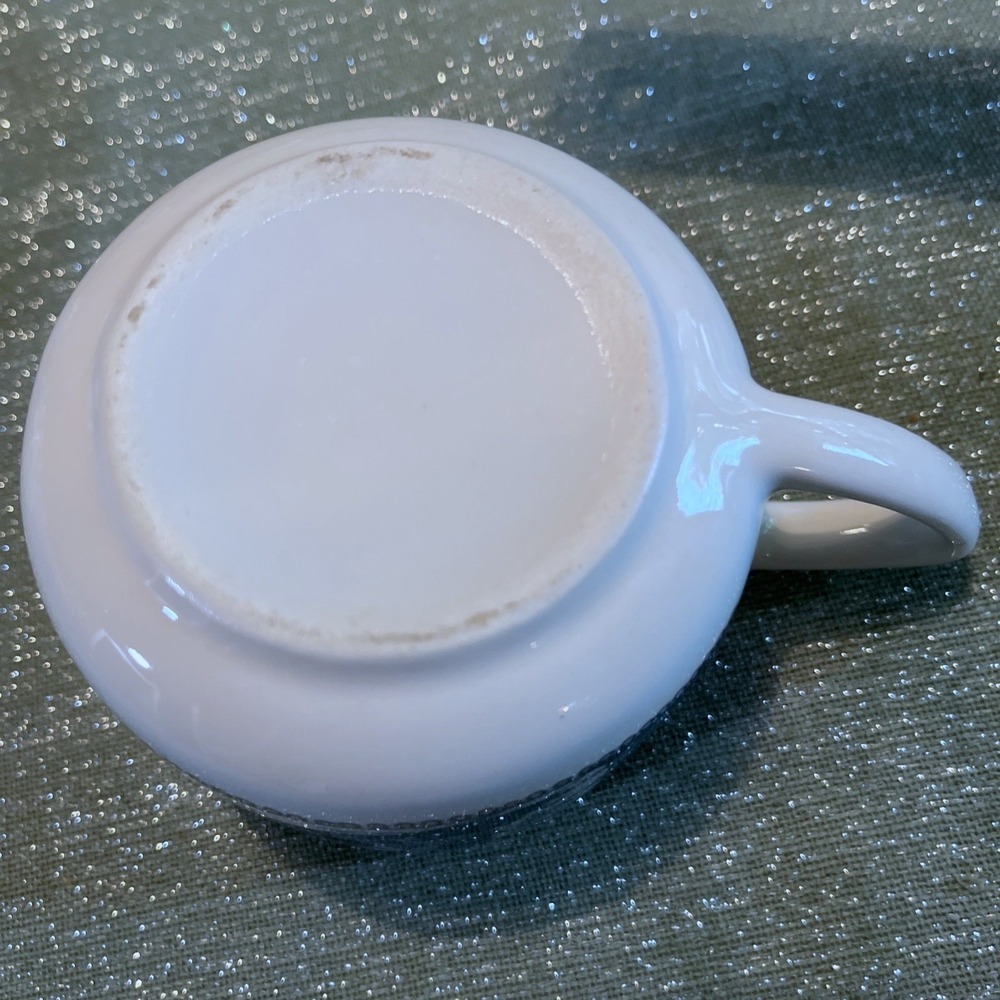 Vintage Royal China Currier & Ives Creamer "Express Train" Blue & White Transfer - Picture 7 of 7